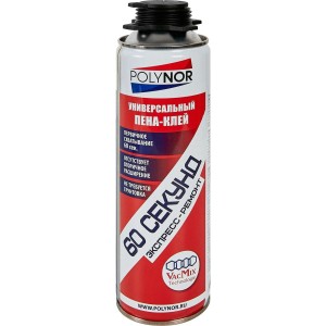 Polynor клей-пена 60 секунд экспресс-ремонт, 650 мл 1 шт