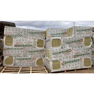 Минеральный утеплитель Baswool каменная вата 1200x600x70 мм